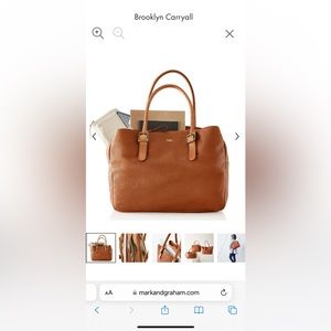 Mark & Graham Brooklyn Carryall - Tan (No Monogram)